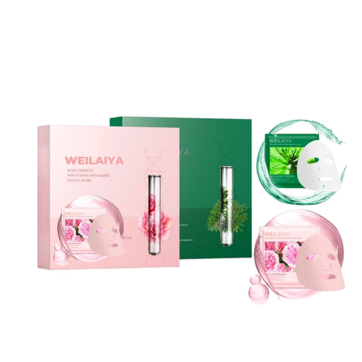 Mặt Nạ WEILAIYA Hoa Hồng Vạn Cảnh Làm Trắng và Cỏ Vạn Năm Phục Hồi Da