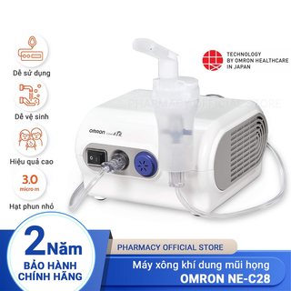 Máy xông khí dung , xông mũi họng omron ne-c28 chính hãng