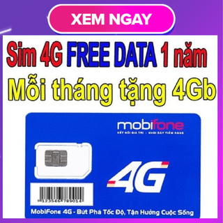Sim 4g mobifone 12a500 12mdt50 mdt250a không giới hạn data xài full băng thông
