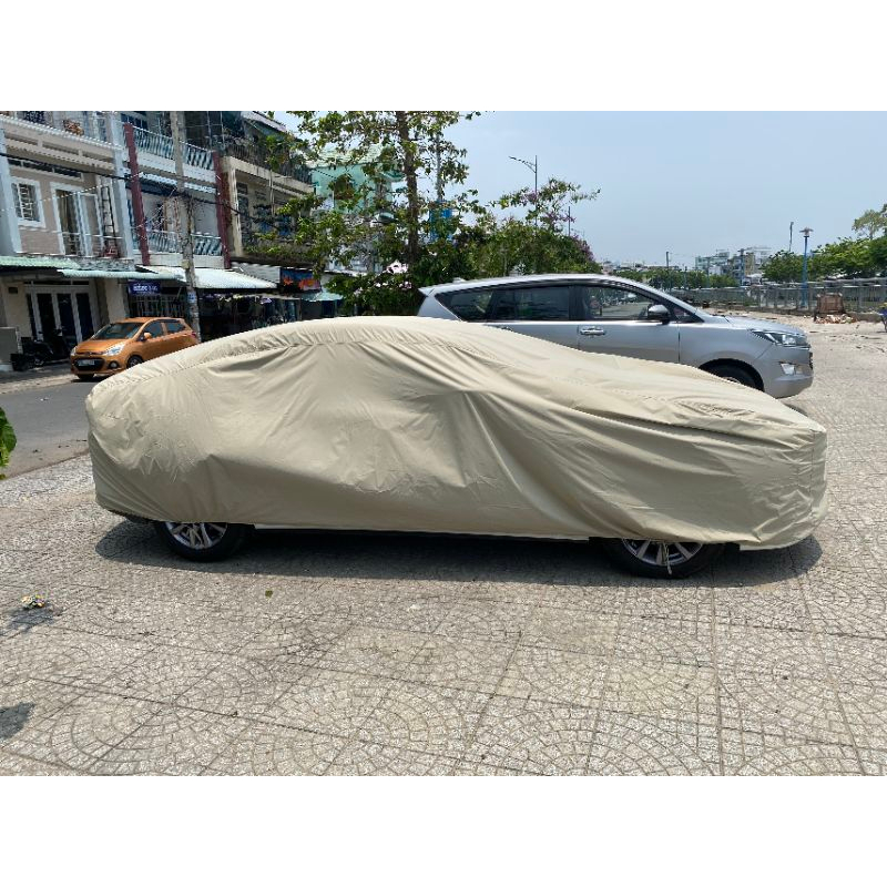 Bạt phủ ô tô SEDAN 5 chỗ cao cấp may bằng vải dù vải dù cán da cao cấp che nắng, chống mưa, chống gió và chống bụi bẩn