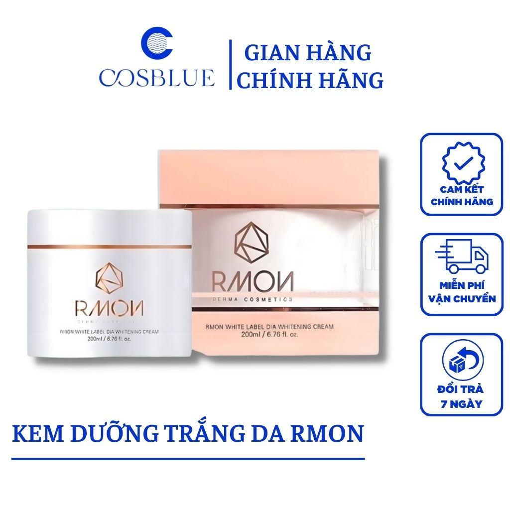 Kem Dưỡng Trắng Da Body Rmon Hàn Quốc dưỡng da toàn thân làm da sáng đều màu trắng hồng tự nhiên 200ml