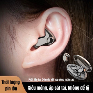 Tai Nghe Nhét Tai Eas Bluetooth 5.3 Nghe Gọi Thu Mic Phù Hợp Khi Mang Bảo Hiểm, IPX5 Chống Nước Chống Ồn, Nghe 6 Tiếng