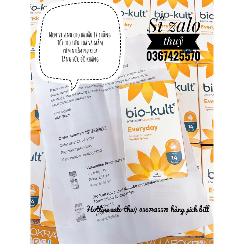 Men vi sinh Bio Kult bổ sung lợi khuẩn