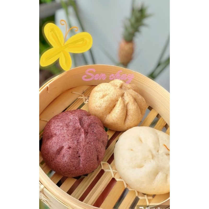 Handmade bánh bao lứt chay ,rau nấm, gà lứt chay, xá xíu