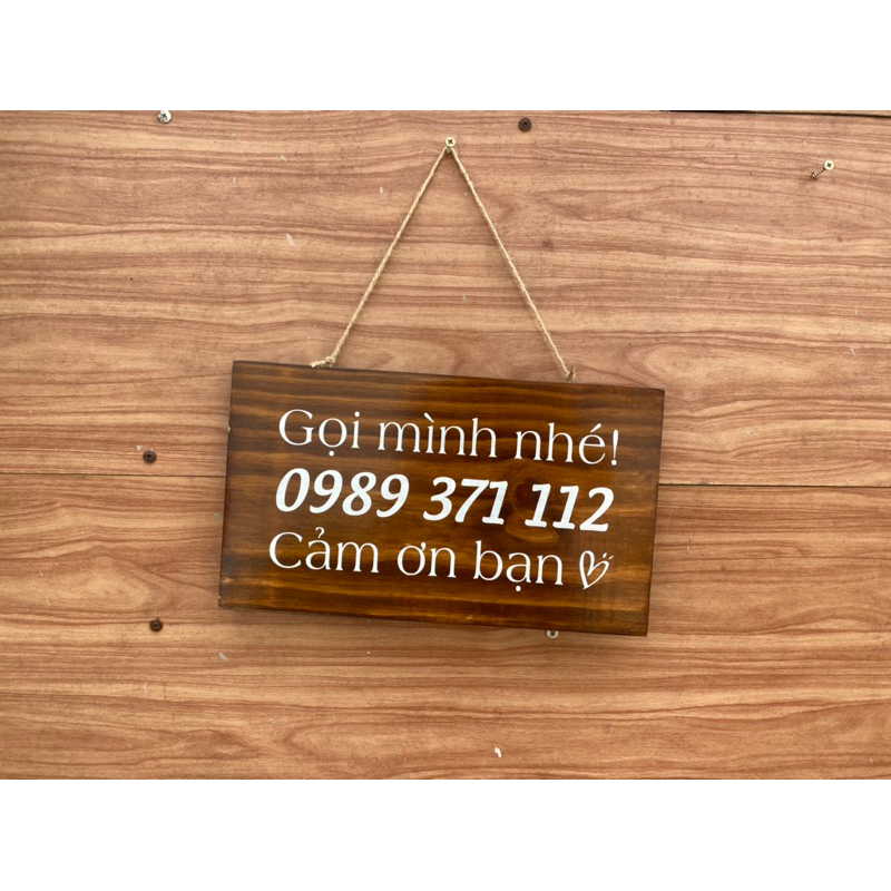 Bảng gỗ KT 35x20cm