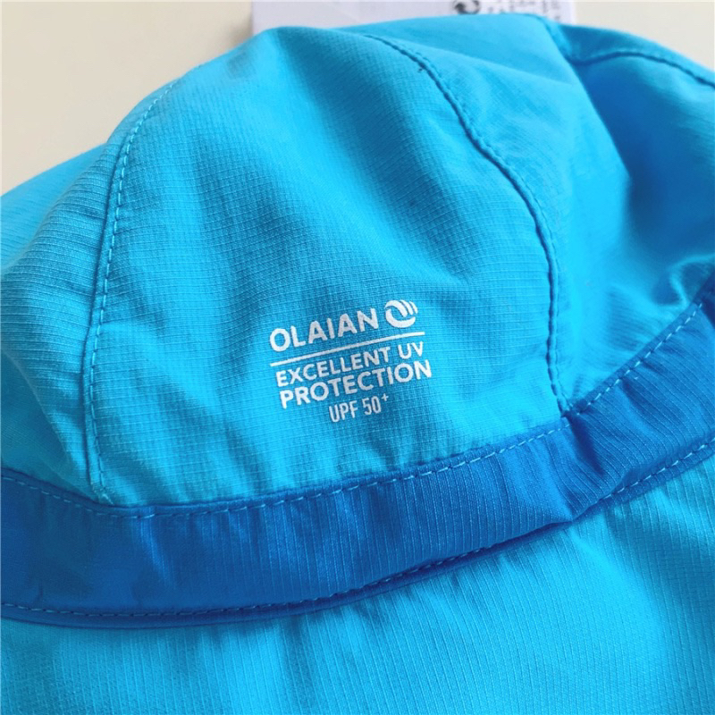 Mũ vành có quai Decathlon UPF50 chống tia cực tím 98% bảo vệ bé vải thoáng mát nhanh khô