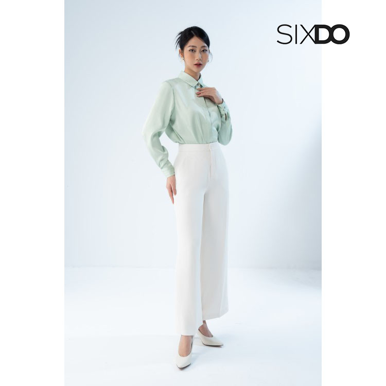 Áo sơ mi lụa cổ đức thời trang SIXDO (Silk Shirt 2)