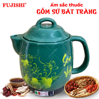 Ấm sắc thuốc điện gốm sứ bát tràng fujishi 3.2 lít hk-33 -