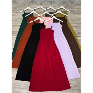 Đầm thun suông maxi kèm hình thật