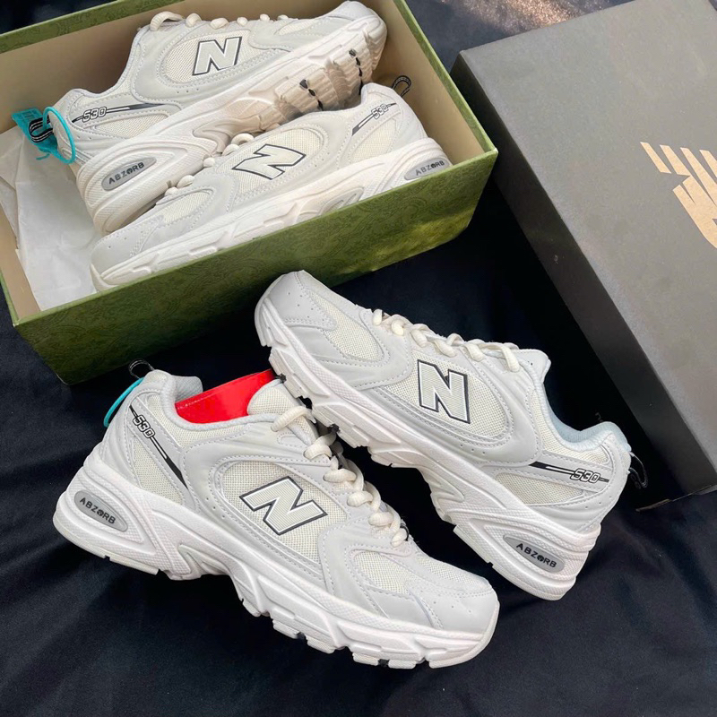 GIÀY NB 530 CAO CẤP - NB530 KEM NAM NỮ ẢNH THẬT-FULLBOX+FREESHIP