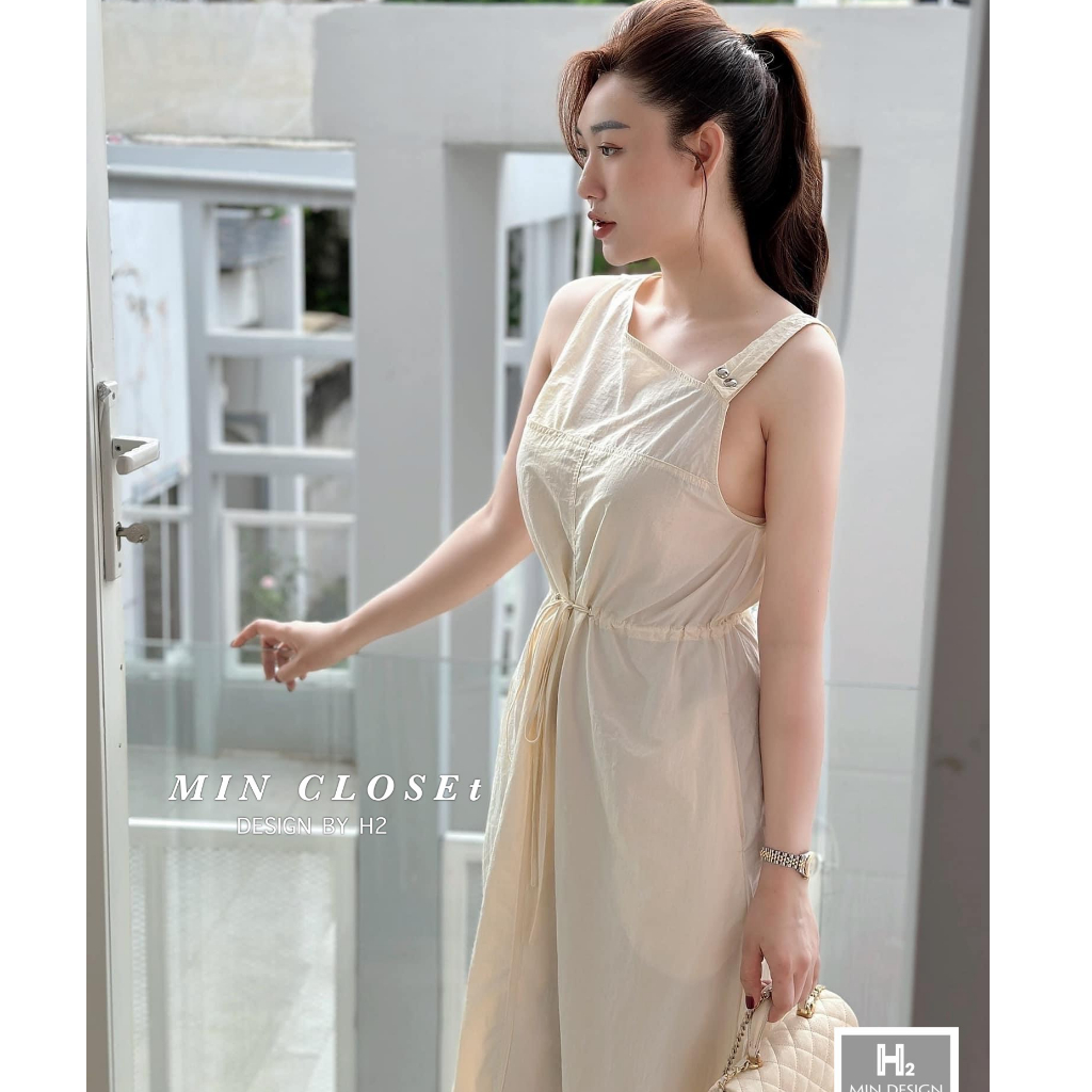 Đầm Cộc Tay Cột Dây Eo - D3