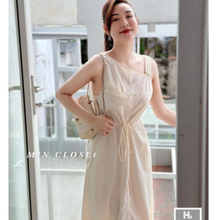 Đầm Cộc Tay Cột Dây Eo - D3