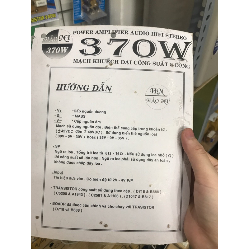 Bo công suất amply 8sò 2 vế các loại