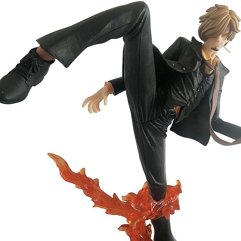 Mô hình Figure VinSmoke Sanji chân lửa chiến đấu cao 25cm, có hộp màu, có bản LED - Mô hình One Piece