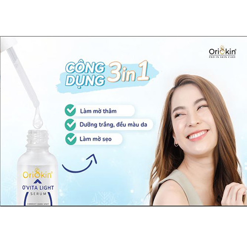 💯  Serum Mờ Thâm Trắng Da Kiềm Dầu Se Khít Lỗ Chân Lông Oriskin O’vita Light Serum