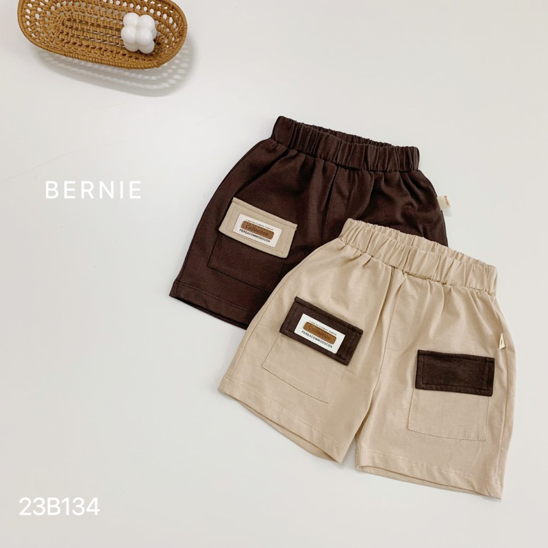 Bộ 3 lỗ phối màu vintage Bernie cho bé trai bé gái. bộ sát nách bernie