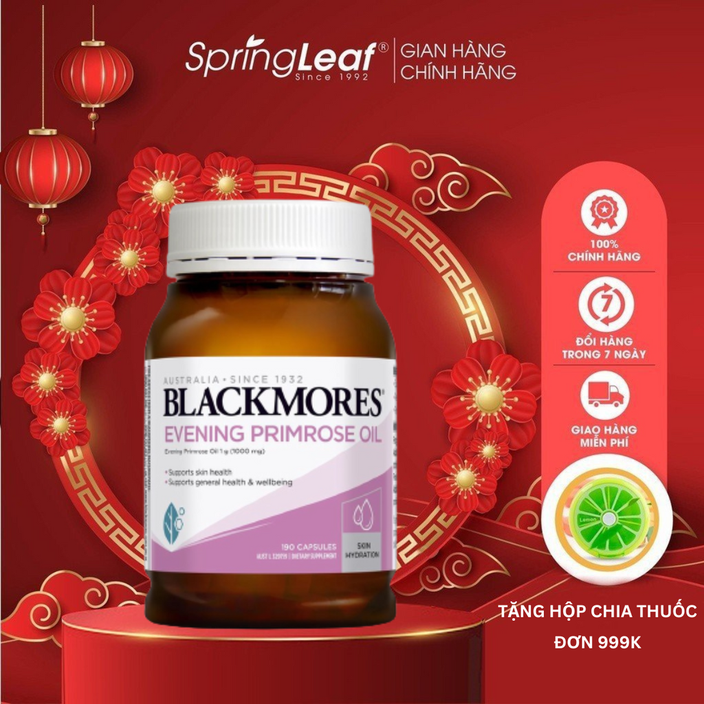 Tinh dầu hoa anh thảo Blackmores Evening primrose oil điều hòa nội tiết, giúp đẹp da, tóc, móng của Úc