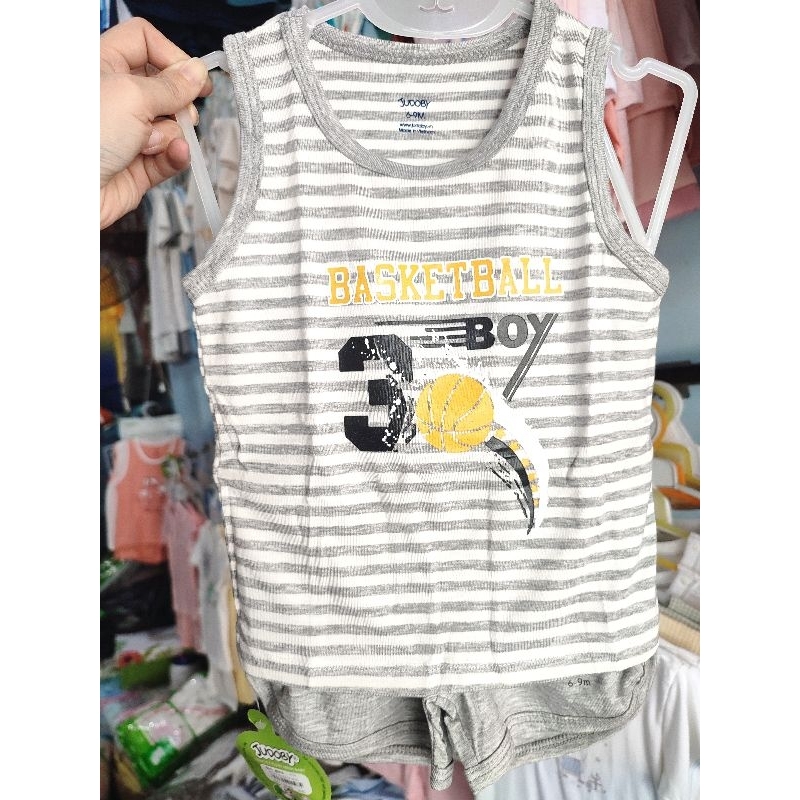 Bộ ba lỗ/ sát nách bé trai, bé gái Judoby  9-36M JB476