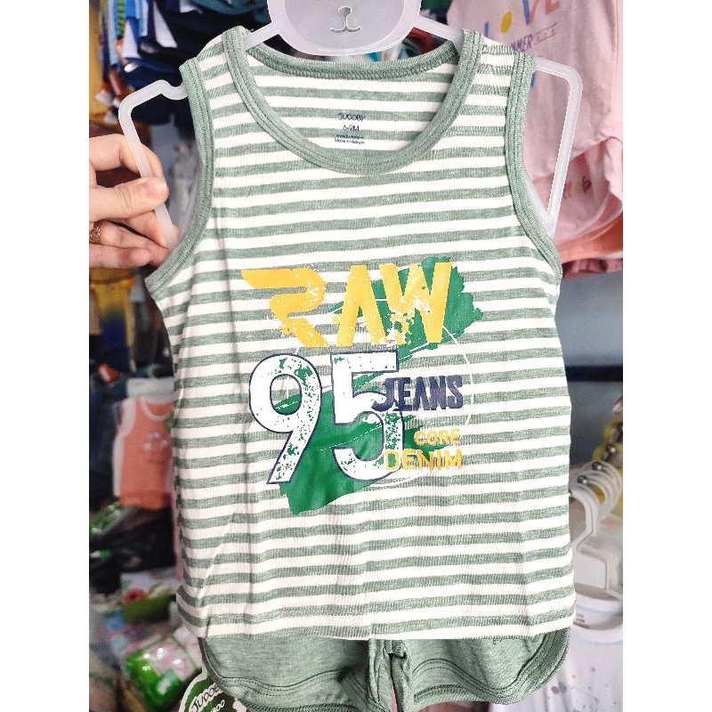 Bộ ba lỗ/ sát nách bé trai, bé gái Judoby  9-36M JB476