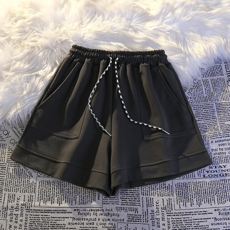 Quần Short Nữ  - APT Unisex Quần Đùi Ống Rộng Chữ A Thể Thao Ống Rộng Mới, Đơn Giản Eo Cao Xu Hướng Hè 2023