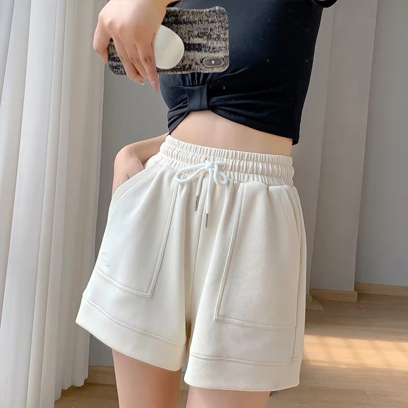 Quần Short Nữ  - APT Unisex Quần Đùi Ống Rộng Chữ A Thể Thao Ống Rộng Mới, Đơn Giản Eo Cao Xu Hướng Hè 2023