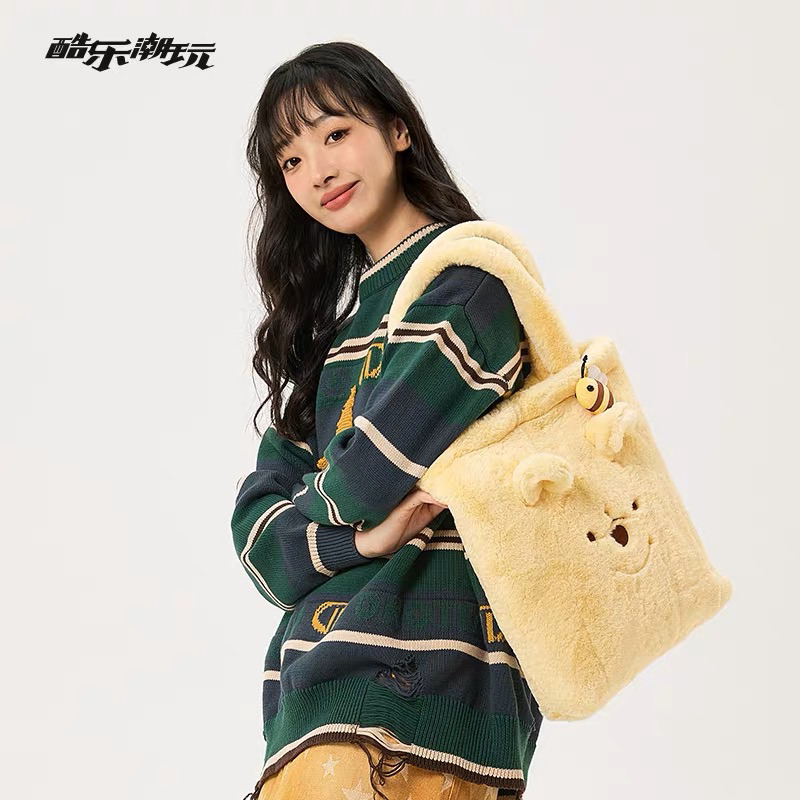 Túi tote gấu dâu Lotso, Pooh, Alien chính hãng mẫu mới