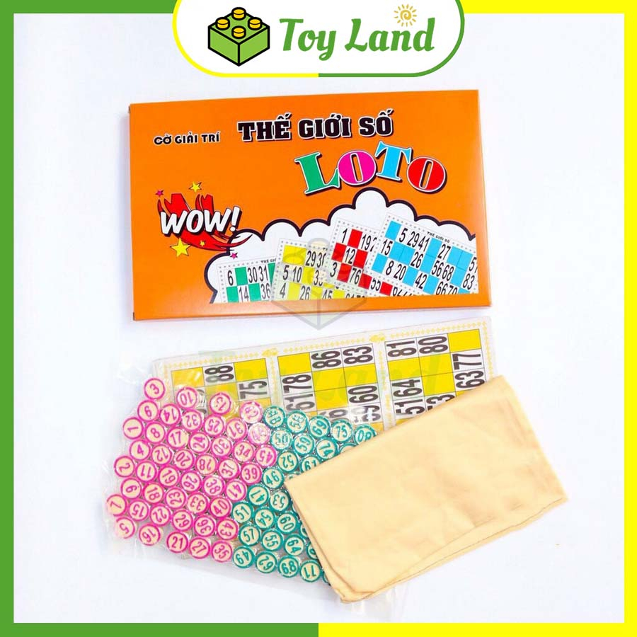 Bộ Cờ Lô Tô Hộp Cam Thế Giới Số 90 Số Cao Cấp Bingo Đồ Chơi Giải Trí Xả Stress Trò Chơi Tuổi Thơ Trẻ Em