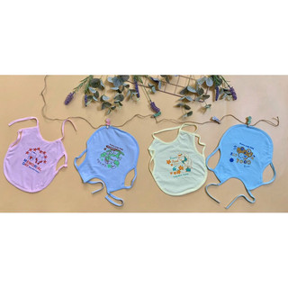 Yếm ăn dặm dây/dán (2 lớp vải + nilon chống thấm
