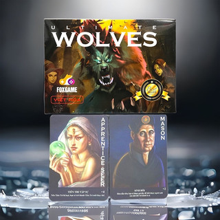 Combo ma sói Ultimate Deluxe Việt Hoá hộp mềm boardgame cho 5- 75 người chơi + bọc bài