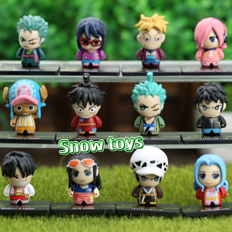 Mô hình One Piece - Luffy Zoro Law Chopper Tashigi Robin Vivi Marco Vinsmoke Reiju Luffytaro Zorojuro Wano - Cao 4cm