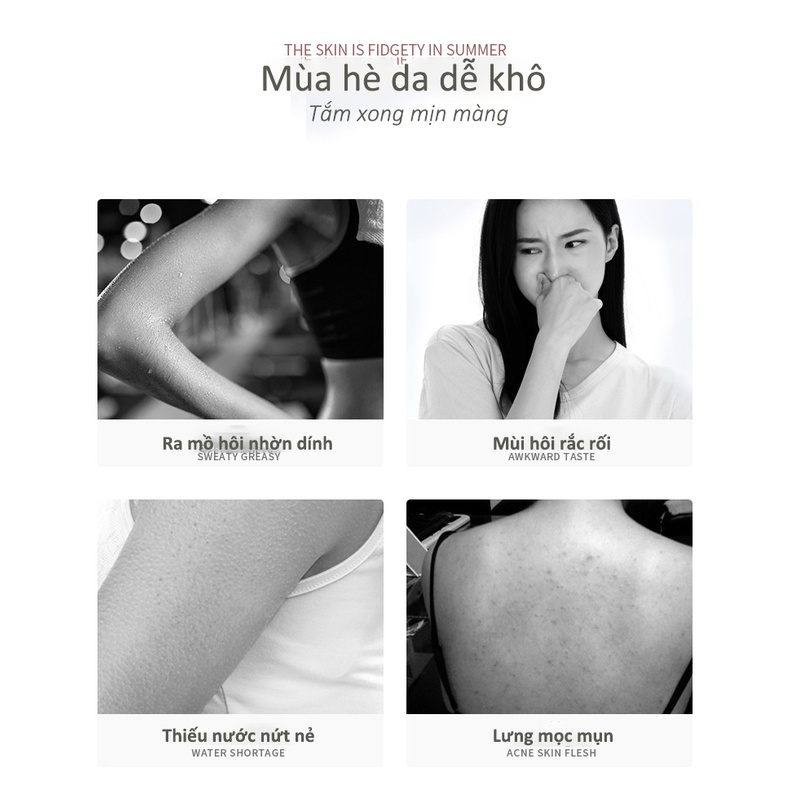 Sữa tắm trắng da Niacinamide Body Wash Fragrance Body Wash Sữa tắm trắng da làm trắng da Hương thơm lâu dài 500ml