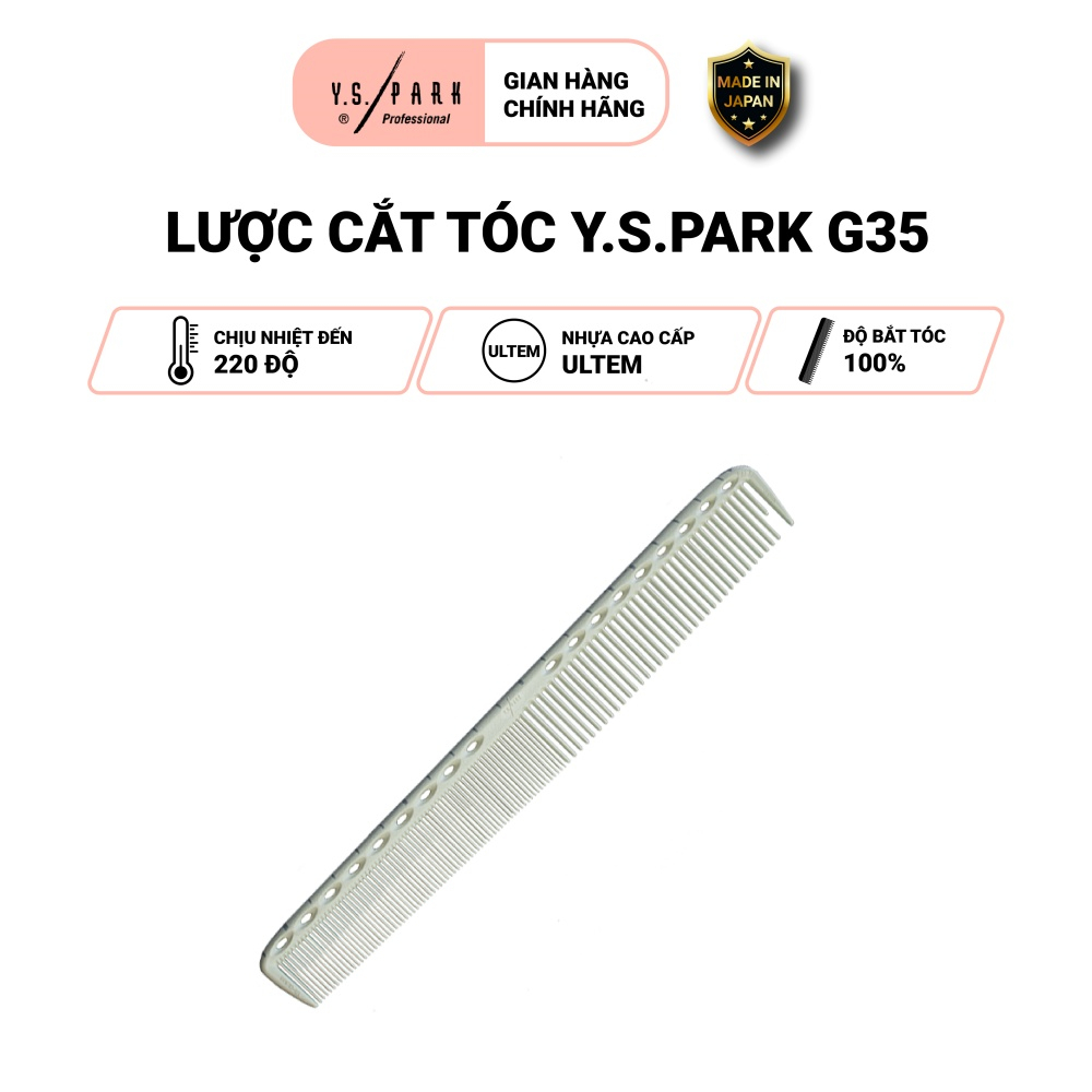 Lược cắt tóc chuyên nghiệp YS PARK professional phù hợp cho tóc dài YS_G35 hàng chính hãng