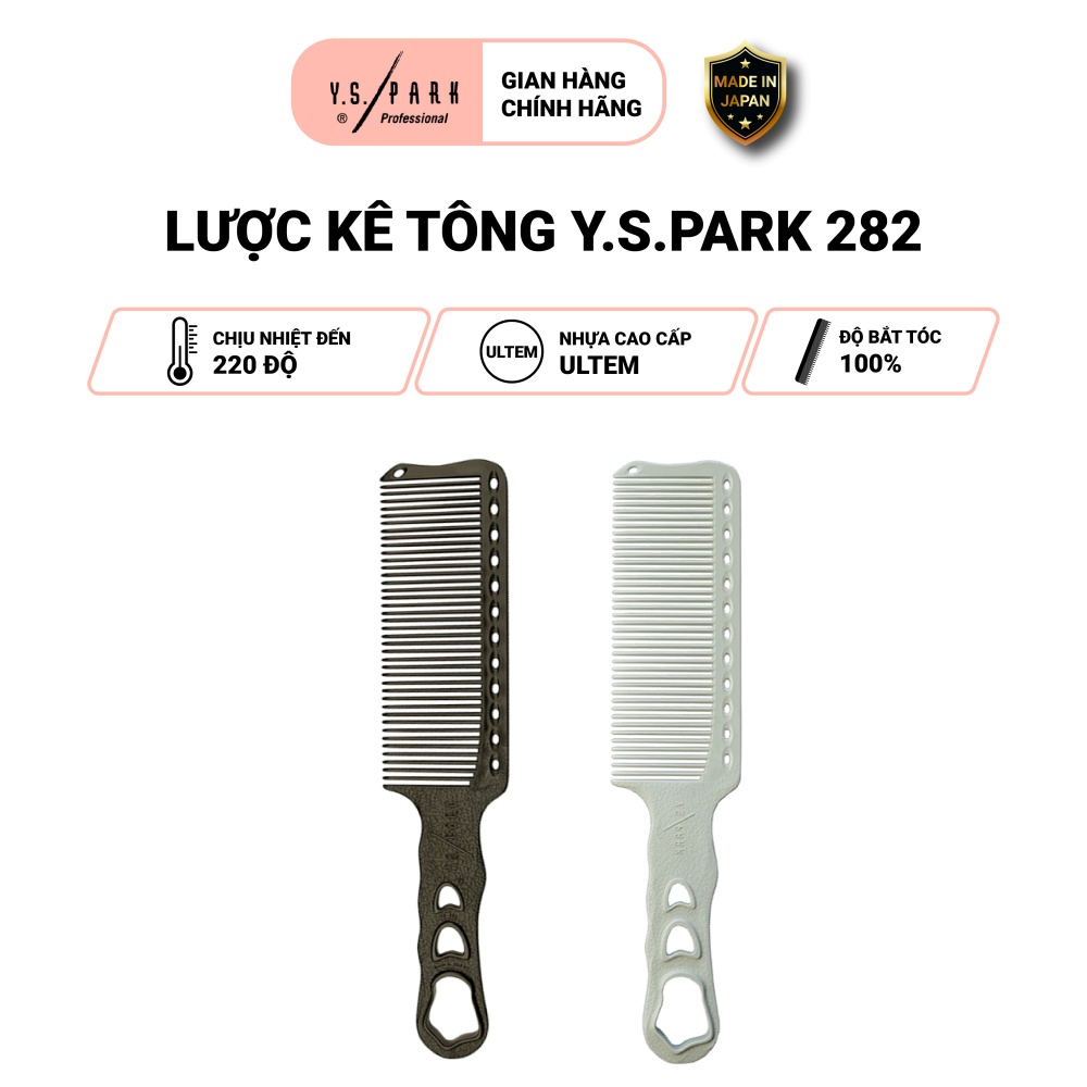 Lược barber cắt tóc chuyên nghiệp YS PARK kê tông chịu nhiệt cao cấp Nhật bản chính hãng YS-282