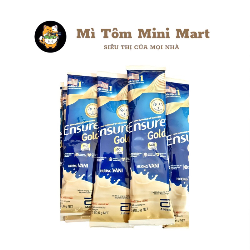 Sữa bột Ensure Gold gói 60,6gr - Ensure gói vị Vani