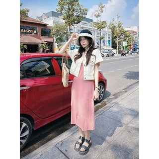 [RÁCH STORE] Đầm thun - 601298 - 2 dây trơn