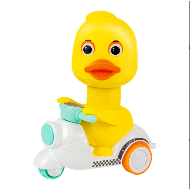 Đồ chơi vịt con đi xe máy chạy ấn đầu chạy cực mượt