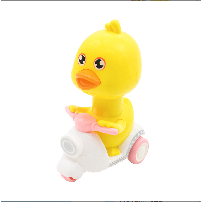 Đồ chơi vịt con đi xe máy chạy ấn đầu chạy cực mượt
