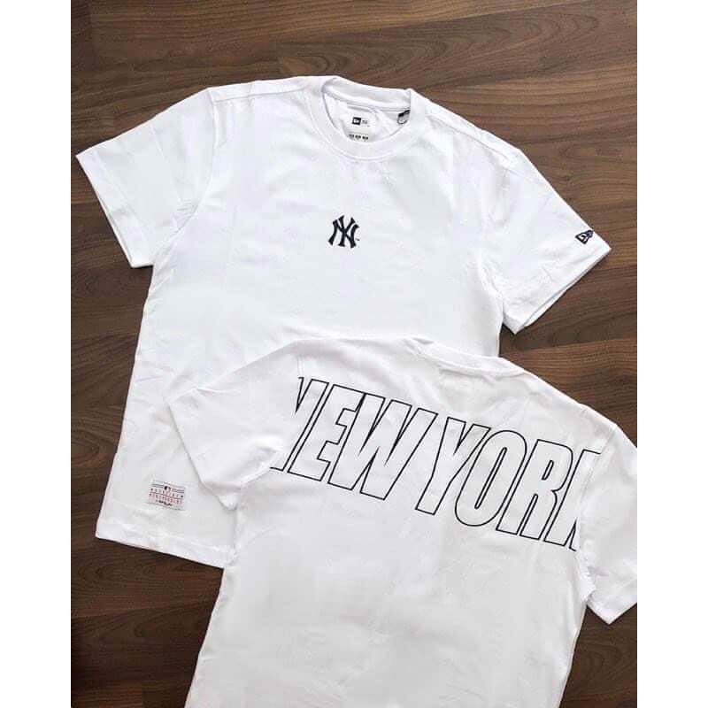 Áo thun MLB Newyork form rộng phong cách unisex phông NY basic nam nữ tay lỡ chất liệu cotton oversize LOIX