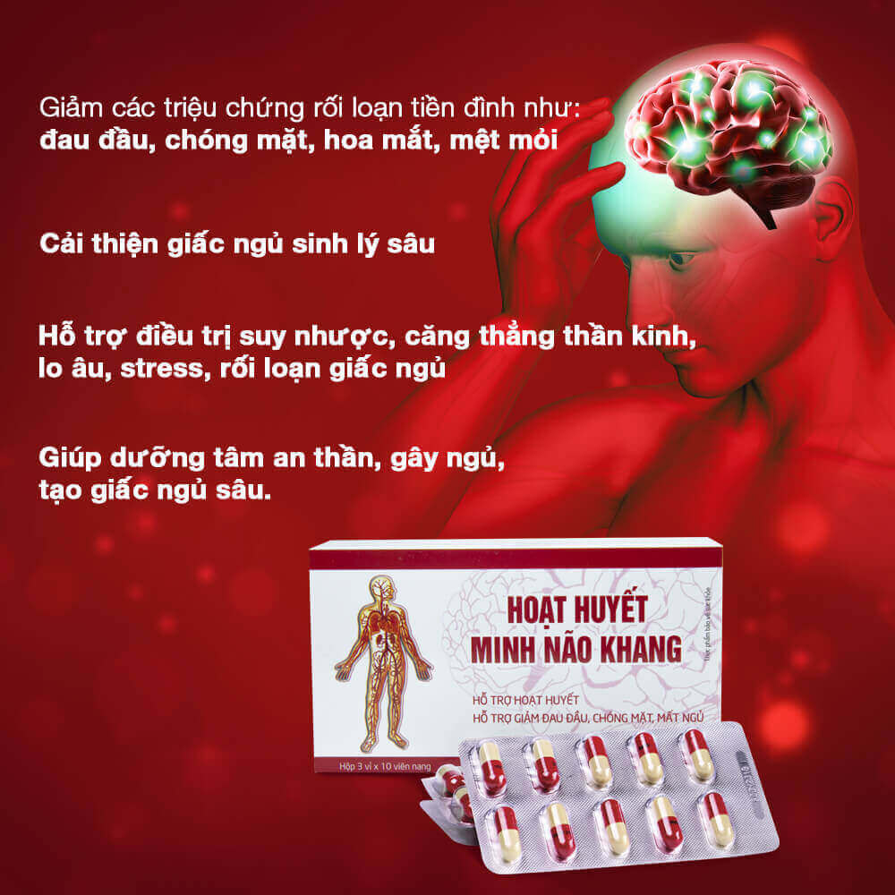 Bộ 12 Hộp Thực phẩm bảo vệ sức khỏe Hoạt huyết minh não khang  | Tặng: 6 hộp cùng loại