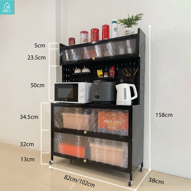 Kệ Tủ Đa Năng MIMAXKDN81 Chất Thép Carbon Cao Cấp Có Ngăn Tủ Đựng Đồ Dùng Nhà Bếp - Hàng Nhập Khẩu | BigBuy360 - bigbuy360.vn