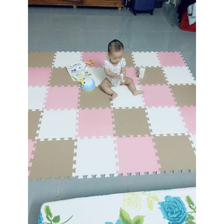 [ MIẾNG LẺ ] - Thảm xốp đơn màu cho bé - ( 30cmx30cmx1cm) - Smile Puzzle Không Mùi