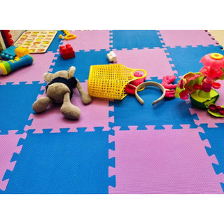 [ MIẾNG LẺ ] - Thảm xốp đơn màu cho bé - ( 30cmx30cmx1cm) - Smile Puzzle Không Mùi