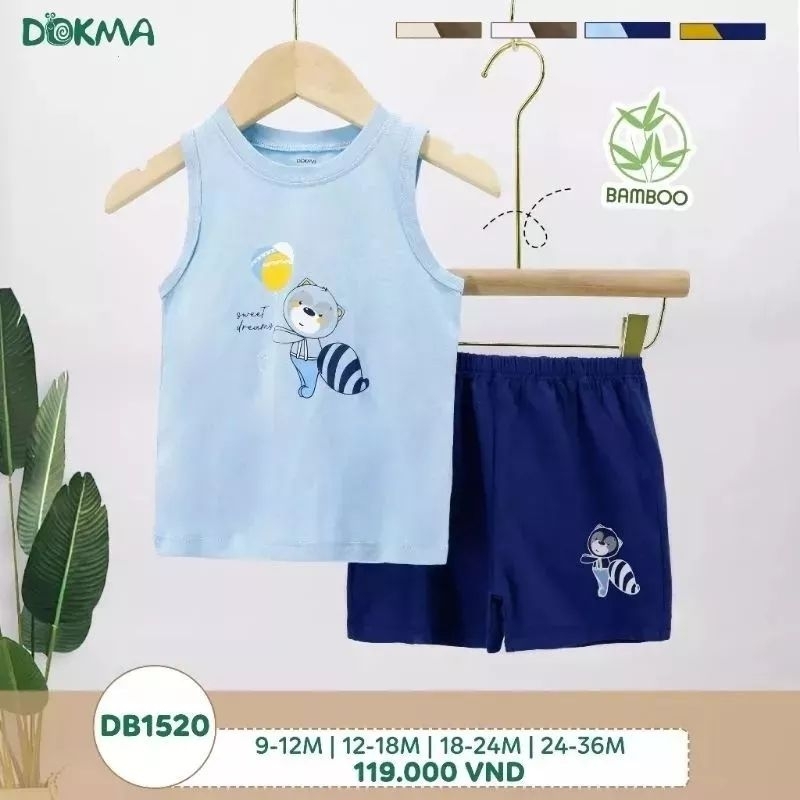 Bộ ba lỗ cotton Dokma 9-36M mã DB1520