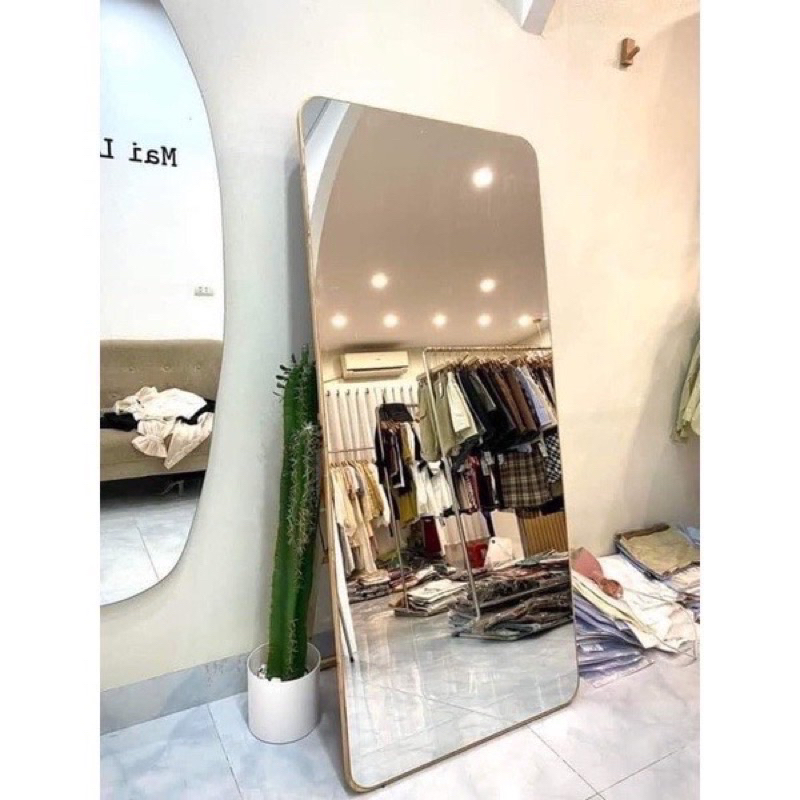 Gương Toàn Thân Bo Góc Vuông Tràn Viền Cao Cấp Siêu Nịnh Dáng A13