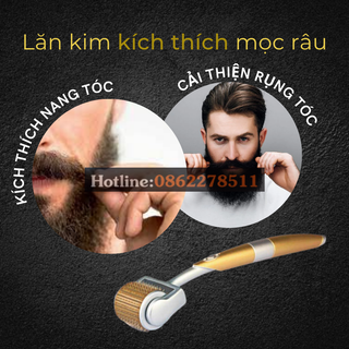 Lăn kim kích thích mọc râu