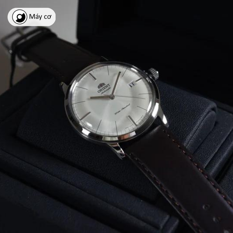 Đồng hồ cơ nam Orient Watch Vintage FAC0000 máy automatic mặt kính cong chống nước dây da đeo tay cao cấp chính hãng