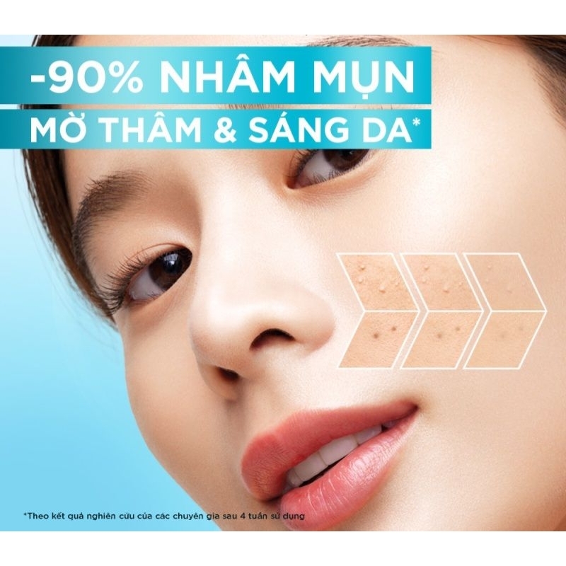 Dưỡng chất cho da dầu mụn, giảm mụn và mờ thâm Bright Complete Anti-Acnes Booster Serum Garnier 7.5ml