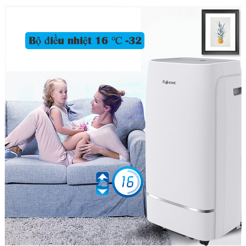 Điều hòa di động đứng 12.000 BTU nhập khẩu Fujihome, máy lạnh di động mini đa năng thông minh chính hãng