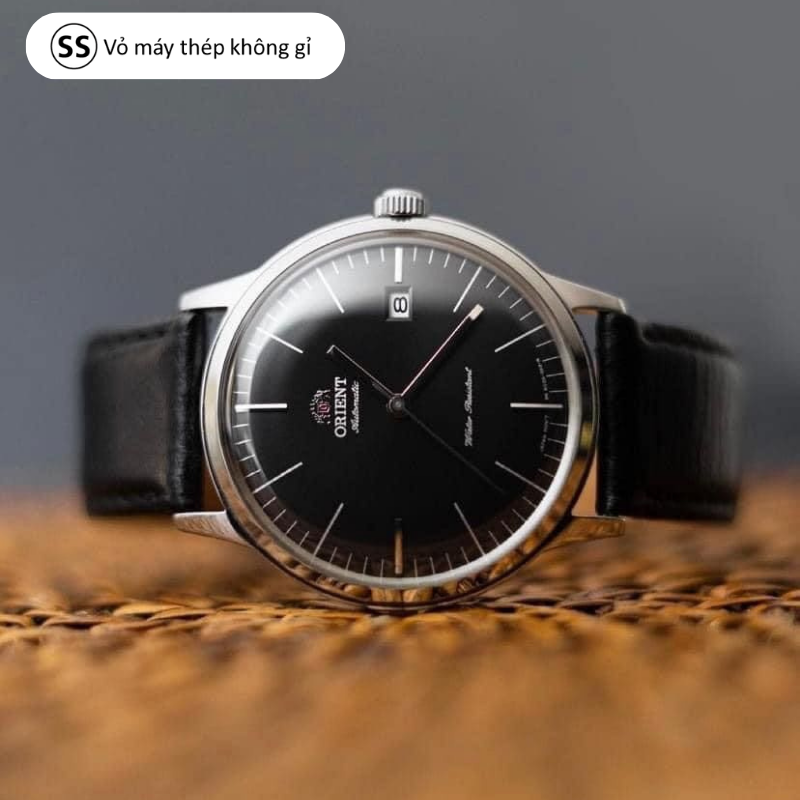 Đồng hồ cơ nam Orient Watch Vintage FAC0000 máy automatic mặt kính cong chống nước dây da đeo tay cao cấp chính hãng