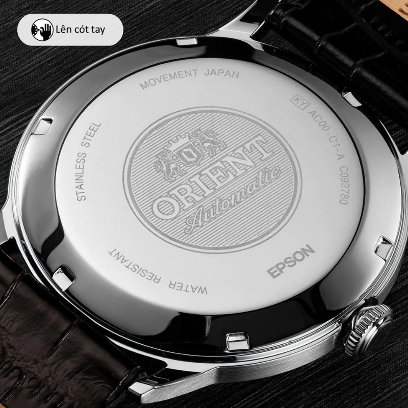 Đồng hồ cơ nam Orient Watch Vintage FAC0000 máy automatic mặt kính cong chống nước dây da đeo tay cao cấp chính hãng